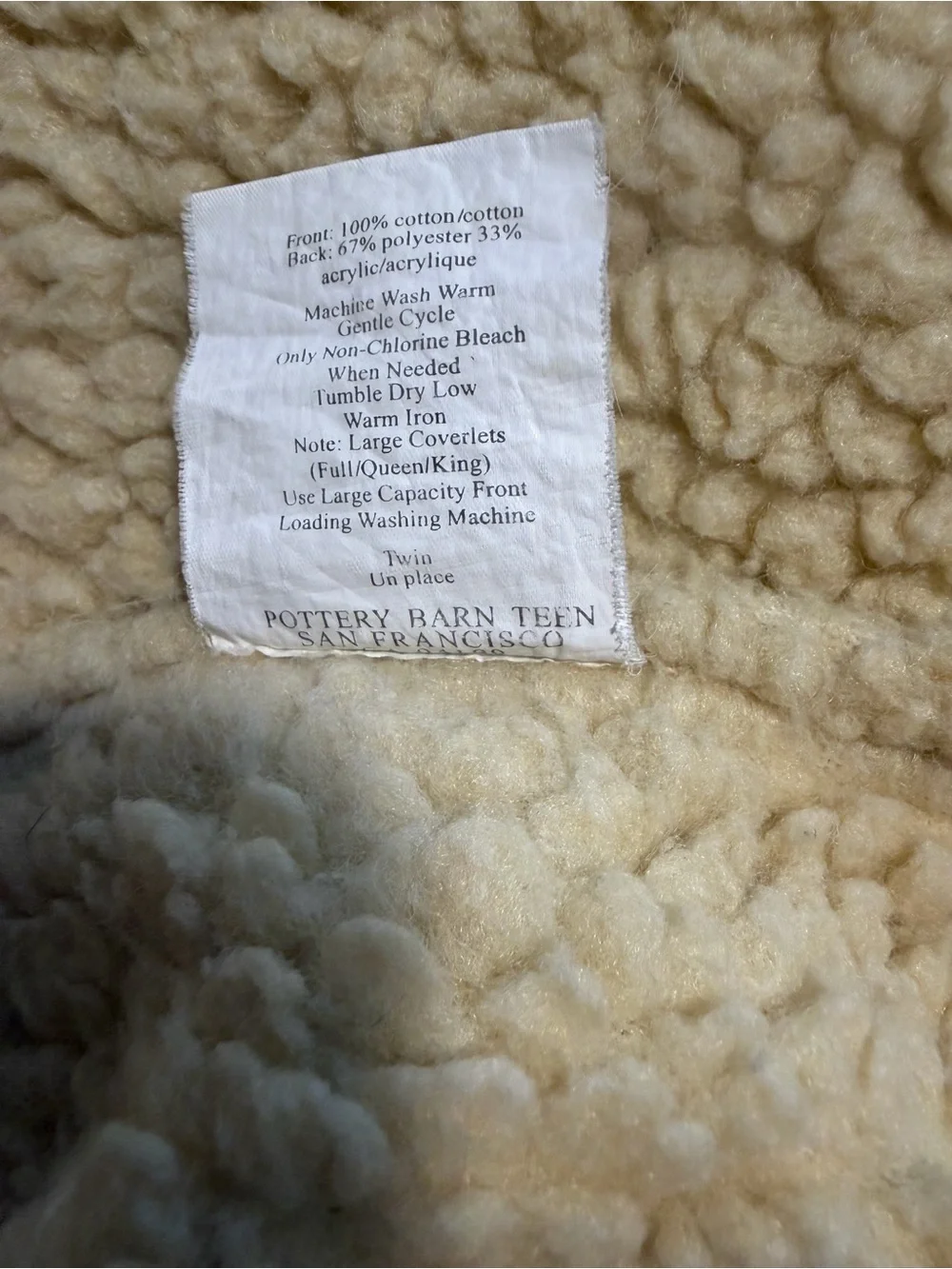 Pottery Barn Teen lightweight cotton